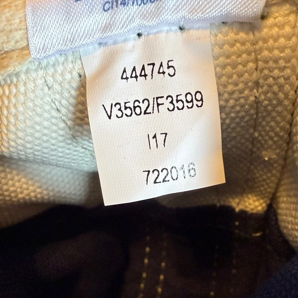 Lands End Plaid Blue Green White Large Size Bucket Tote Beach Travel Car Bag